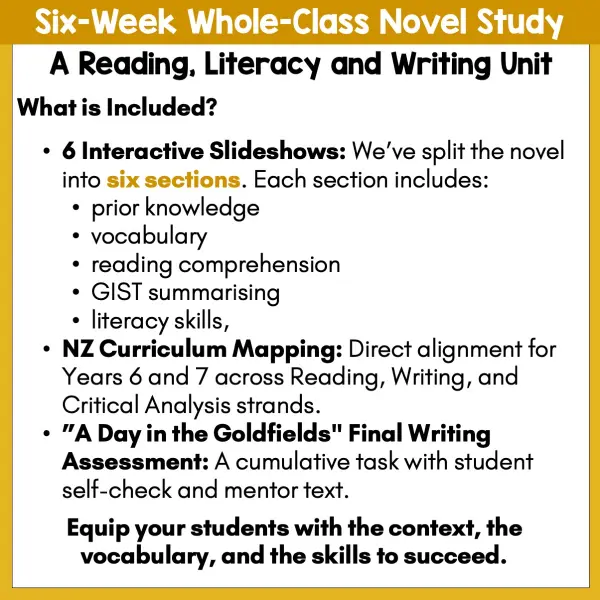 Children of the Rush Novel Study activities a Children of the Rush Novel Study activities a