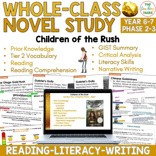 Children of the Rush Novel Study activities Children of the Rush Novel Study activities