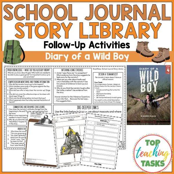 Diary of a Wild Boy Story Library Activities Diary of a Wild Boy Story Library Activities