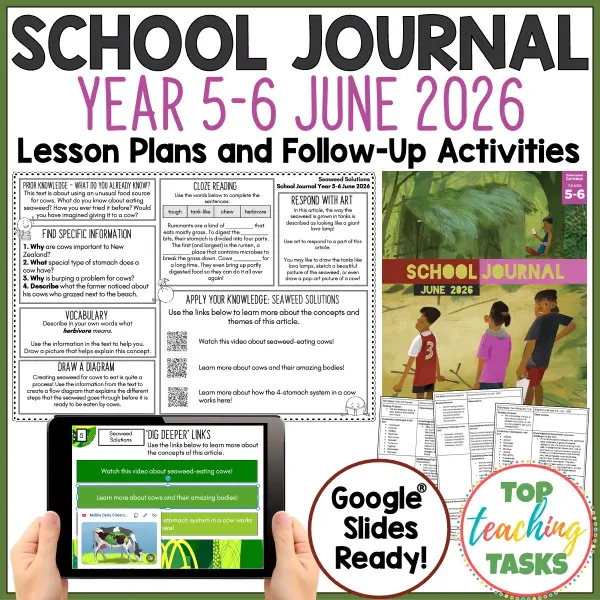 School Journal Year 5-6 June 2026 Fullow Up Activities