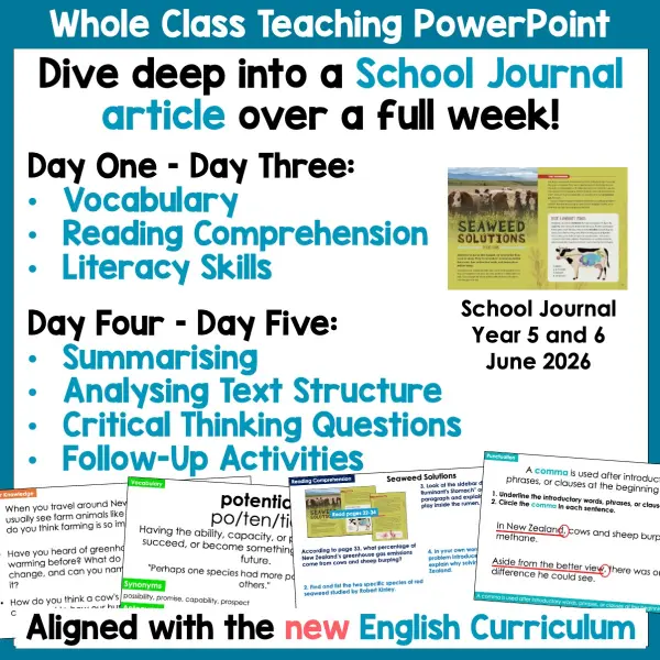 Seaweed Solutions School Journal Year 5-6 June 2026 Whole Class a Seaweed Solutions School Journal Year 5-6 June 2026 Whole Class a