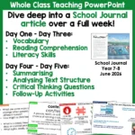 The Best Fish and Chips in the World School Journal Year 7-8 June 2026 a