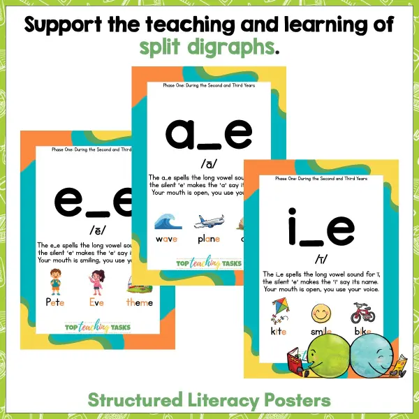 Phonological awareness activities Split digraphs a Phonological awareness activities Split digraphs a
