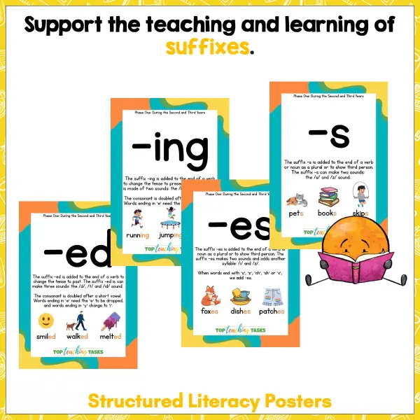 Phonological awareness activities suffixes 2 Phonological awareness activities suffixes 2