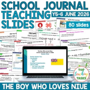 Whole Class School Journal Resource - The Boy Who Loves Niue | Year 5-6